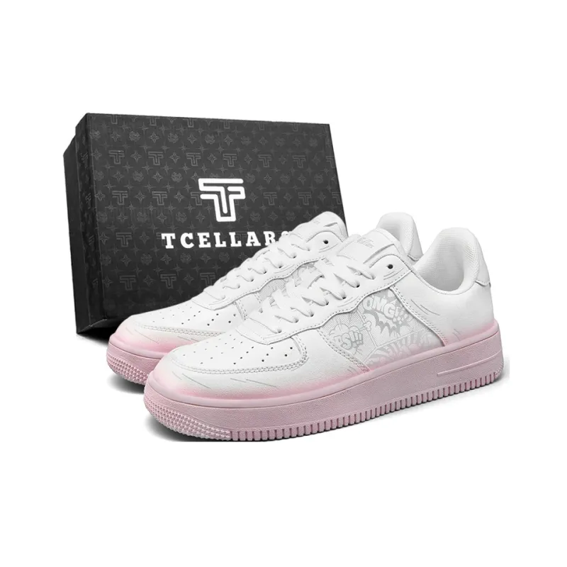 TCELLARS Cushioning Abrasion Resistant Lightweight Height Increasing Mat Low Top Skateboard Shoes Unisex-80