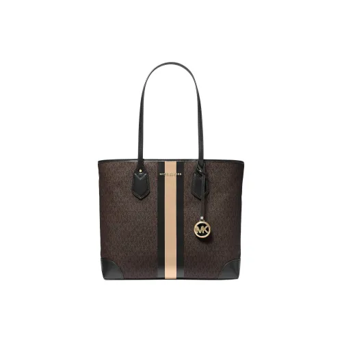 MICHAEL KORS MICHAEL KORS Luggage Collection Canvas Mother And Child Tote Bag Shopping Bag Handbag Women's Dark Brown