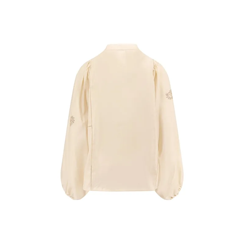MaxMara Caladio Embellished Long Sleeved Top-1
