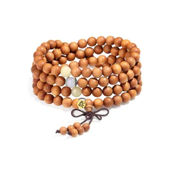 PUTUOSHANWENCHUANG Barbie Sandalwood Bracelets Unisex