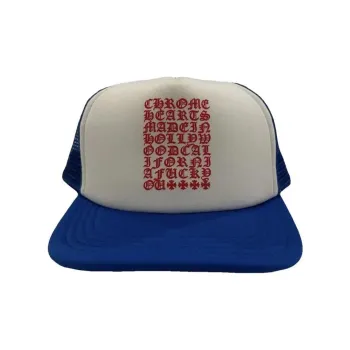 Chrome Hearts Cotton Baseball Caps Men's Blue