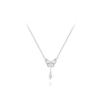BLANK IN BLANK Sterling Silver Necklaces Women's Bestie Girlfriend Couple Birthday Box