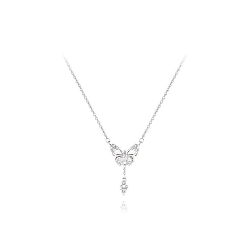 BLANK IN BLANK Sterling Silver Necklaces Women's Bestie Girlfriend Couple Birthday Box-0
