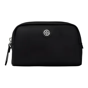 TORY BURCH Recycled Nylon Makeup Bag Women's Black