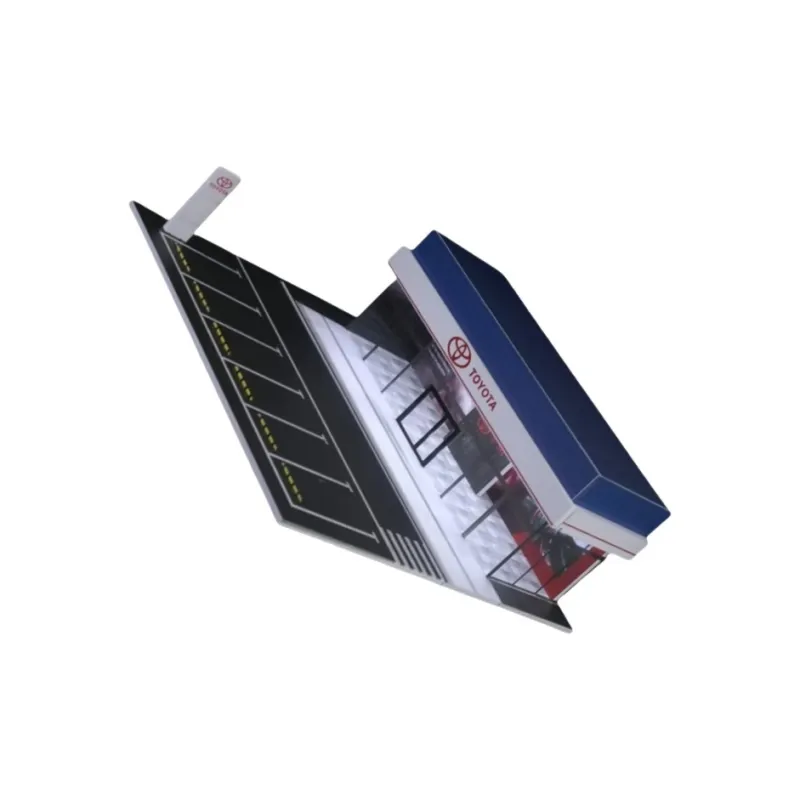 YIHAOZHANTAI MoreArt 1 64 Toyota 4S Dealership Car Display Lighting Scenario Model Accessories-1