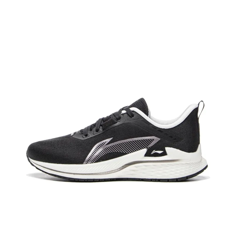 LiNing Slip Resistant Cushioning Support Low Top Casual Running Shoes Women's Black-0