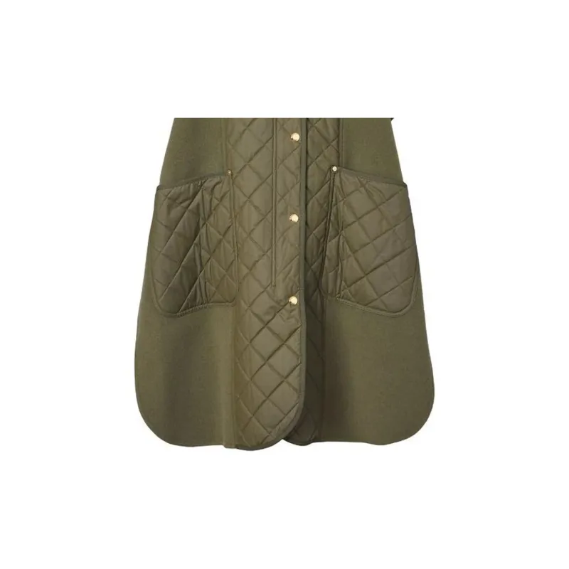 Burberry Coats Women's Army Green-4