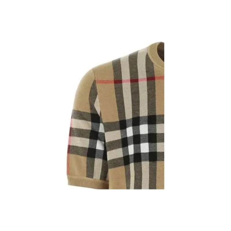 Burberry Vintage Check Short-Sleeved Knitted T-Shirt-3