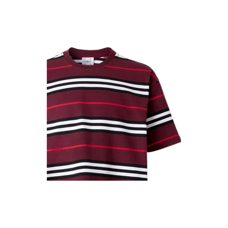 Burberry Icon Stripe Cotton Oversized T shirt-1