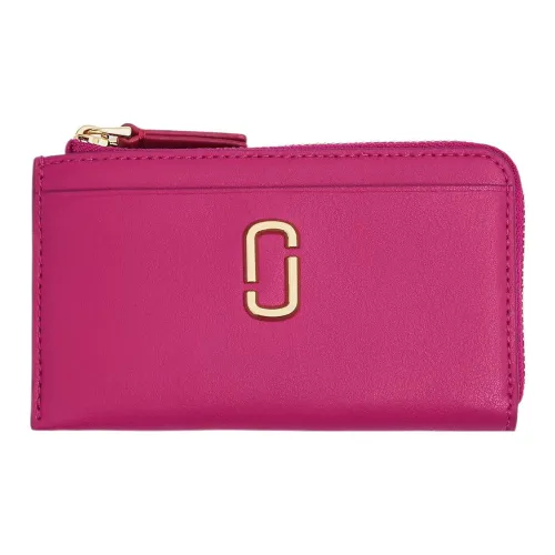 MARC JACOBS Leather Wallet Women's Lipstick Pink