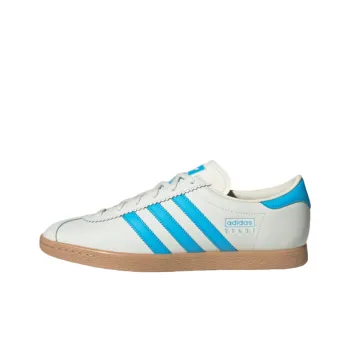 Adidas Originals Stadt Non slip Lightweight Low Top Skateboard Shoes Unisex White Blue