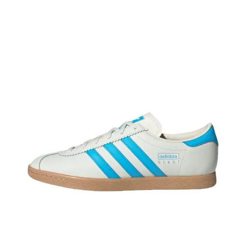 Adidas Originals Stadt Non slip Lightweight Low Top Skateboard Shoes Unisex White Blue
