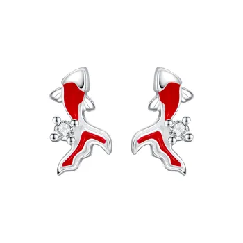 Lady Go Sterling Silver Stud Earrings Women's