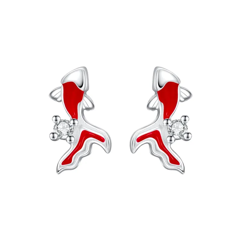 Lady Go Sterling Silver Stud Earrings Women's-0