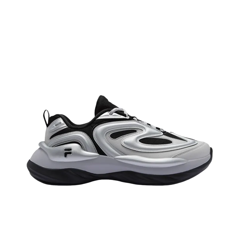 FILA FUSION BUZZARD Meteor Shoes Wear resistant And Lightweight Low Top Casual Shoes Men's Black Gray-1