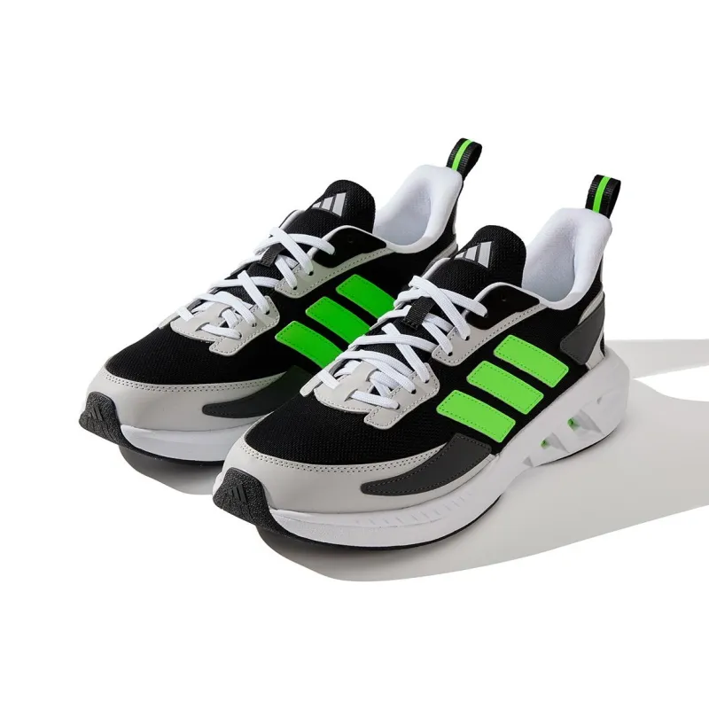 Adidas ALL DAY POWER Anti Slip Wear Resistant Low Top Running Shoes Unisex Black White-2