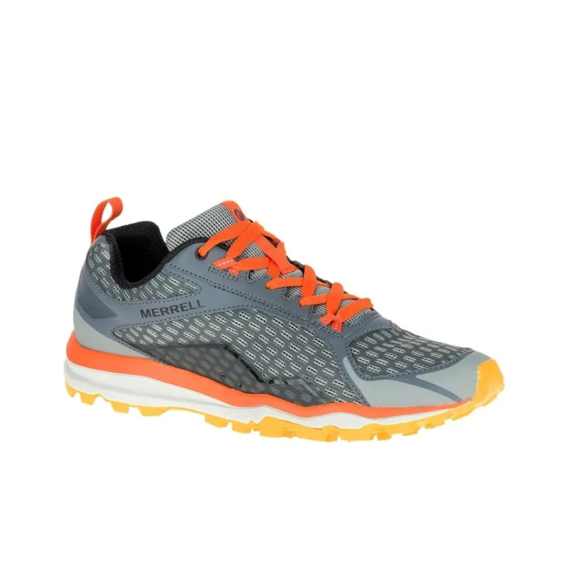 MERRELL Anti Slip Wear Resistant Low Top Running Shoes Men's Gray Orange-1