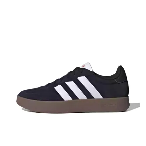 Adidas BARREDA Anti Slip Wear Resistant Low Top Skateboard Shoes Unisex Black White