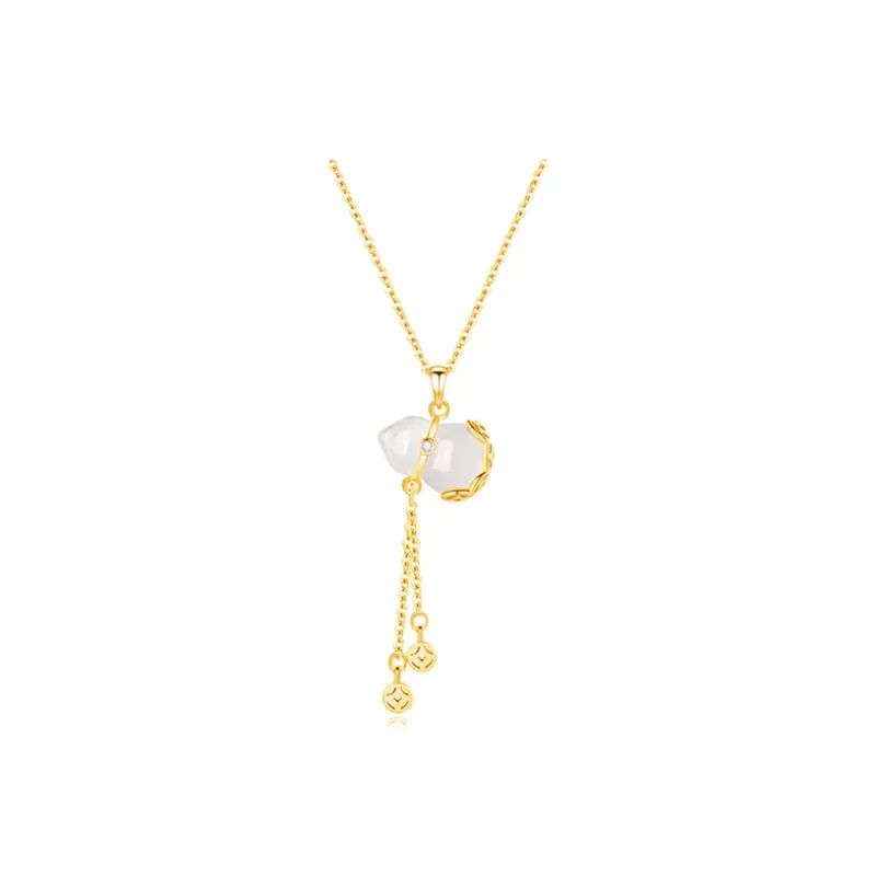 JIACUIYUN Colored Glaze Necklaces Women's-0