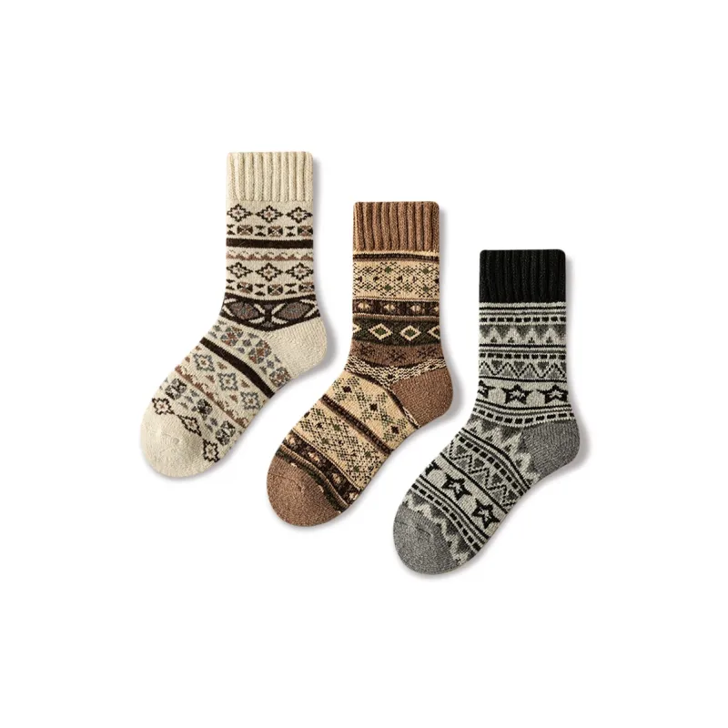 JIAZINI Mid Calf Socks Women's Combo Set-22
