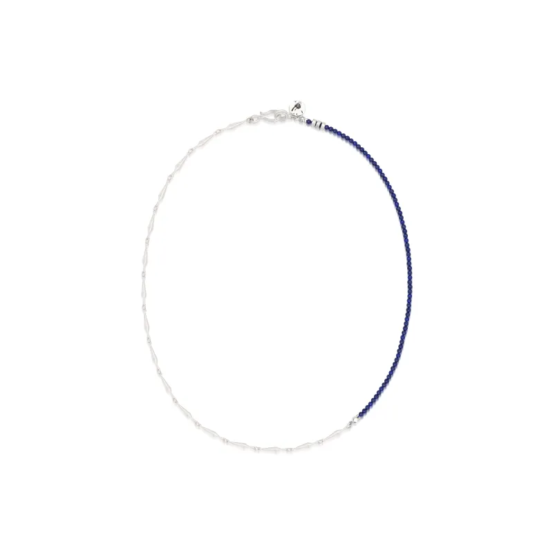Empress 47 Concept 925 Sterling Silver, Lapis Lazuli Indigo Necklace Unisex-0