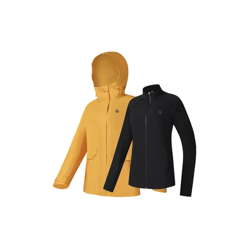FILA EXPLORER Jackets Coats Women's Tangerine Peel Yellow-3