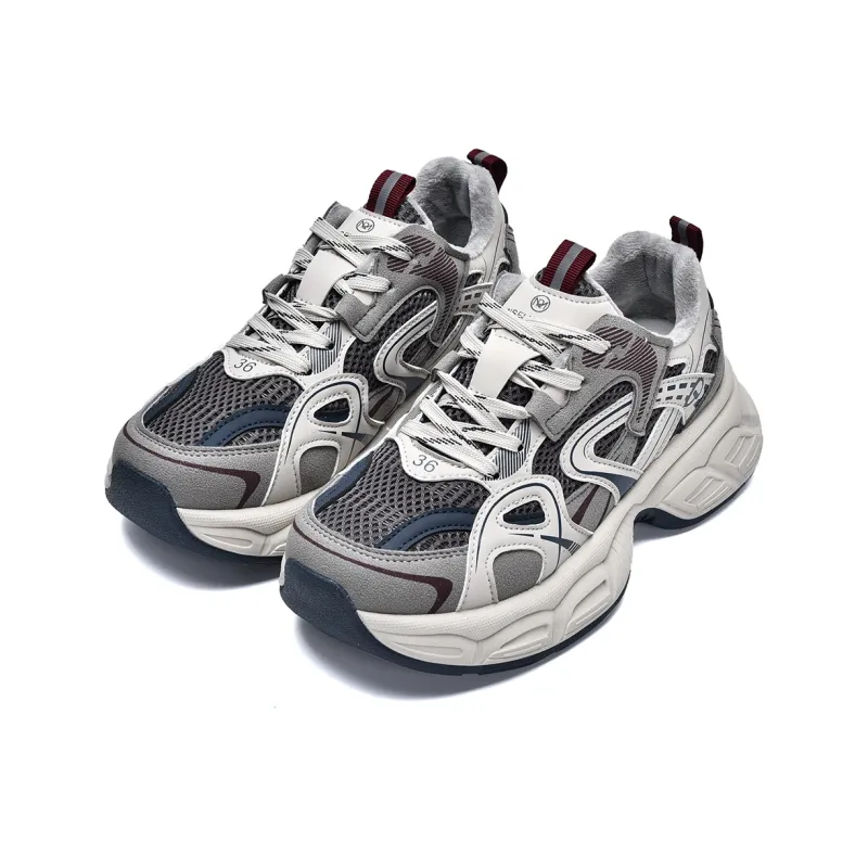 MISTERY Breathable Lightweight Low-Top Chunky Sneakers Women's-20