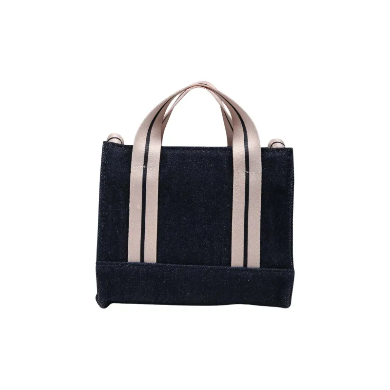 PALM ANGELS Kids Mini Denim Tote Bag-3