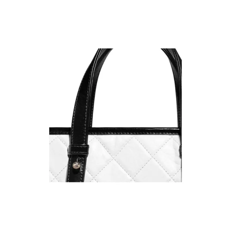 CHANEL Gabrielle Calfskin Handbag, Shoulder Bag, Crossbody Bag Tubas Women's White-1