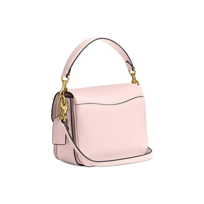 COACH Cassie Leather One Shoulder Handbag Small Size Women's Blush Pink-1