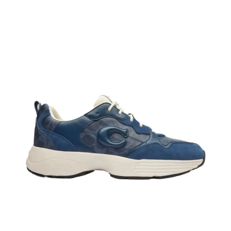 COACH STRIDER Low Top Casual Shoes Men's Dark Blue-1
