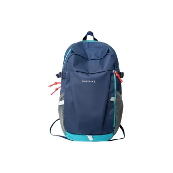TAKI Abrasion Resistant Oxford Backpack Unisex Black/White/Orange/Blue