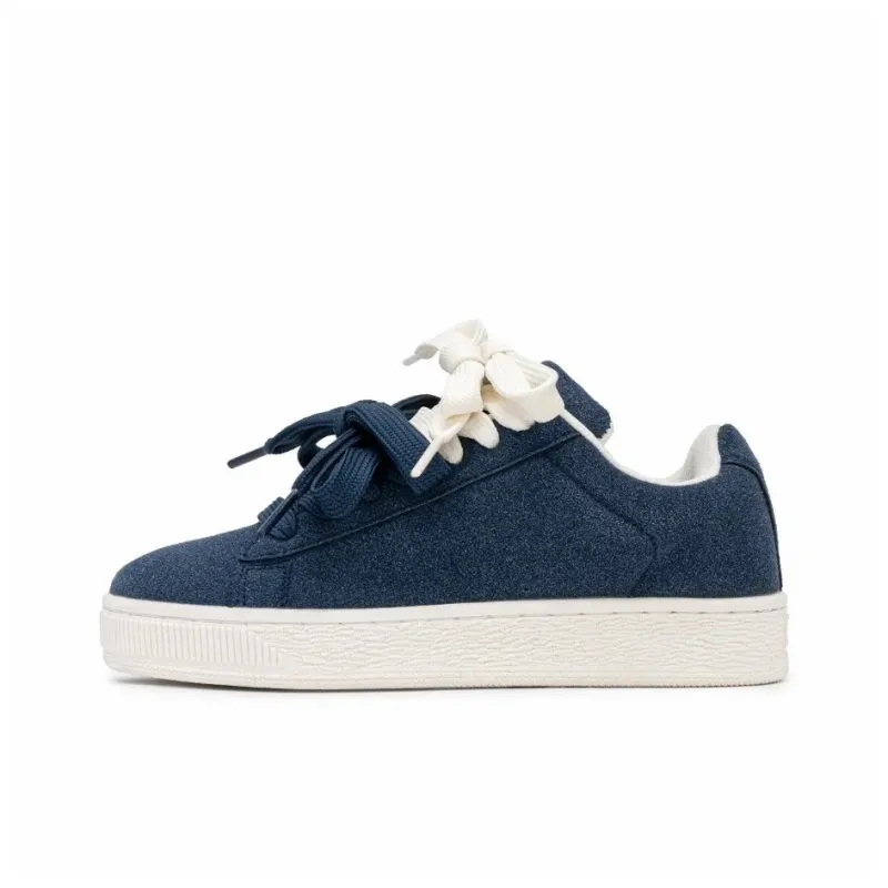Anime Story Slip Resistant, Abrasion Resistant, Lightweight, Breathable Low Top Skateboard Shoes Unisex Navy Blue-1