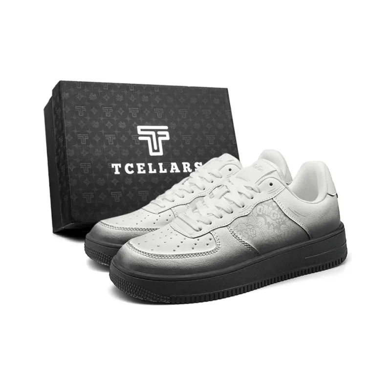 TCELLARS Cushioning Abrasion Resistant Lightweight Height Increasing Mat Low Top Skateboard Shoes Unisex-68