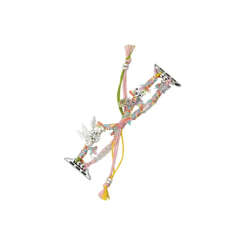 Warbler Dew Apple Compatibility Watch Band Woven Pull Cord Material-4