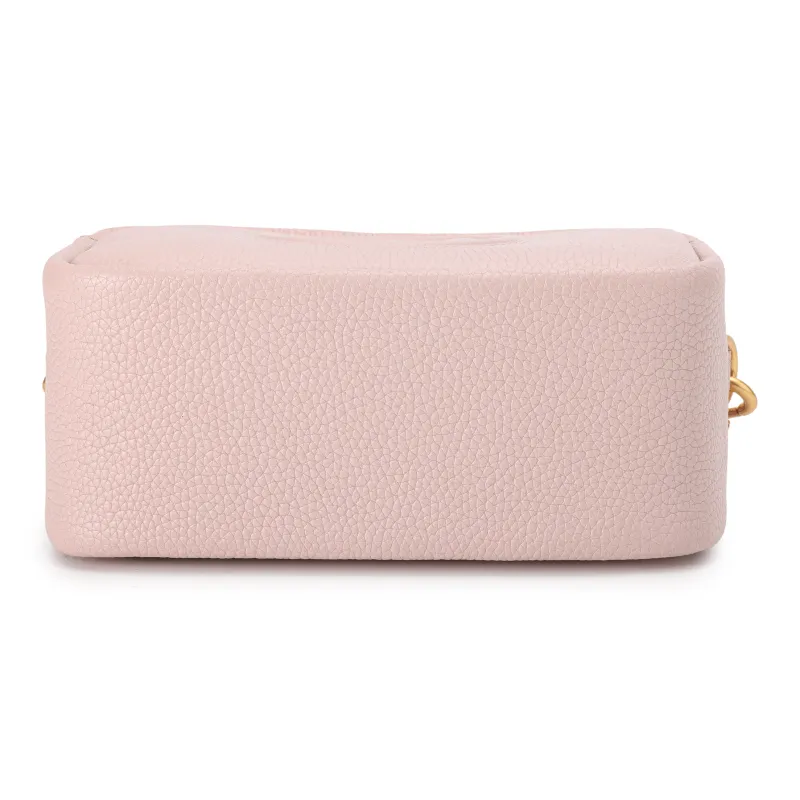 TORY BURCH Perry Cow Leather Camera Bag, Small Square Bag, Crossbody Bag Mini Women's Flesh Pink-3
