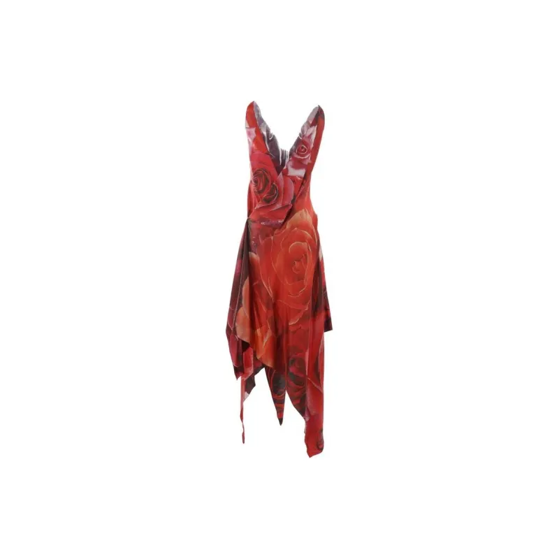 Roberto Cavalli Garden Rose print Dress-1