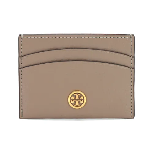 TORY BURCH Leather Card Holder Women's Gray