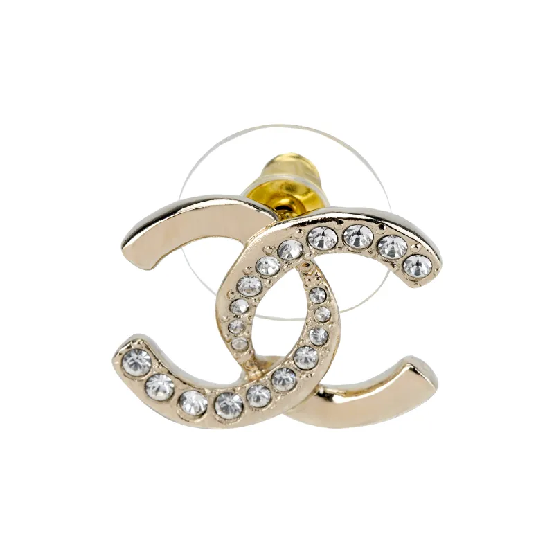 CHANEL   Stud Earrings Women's Gold-1