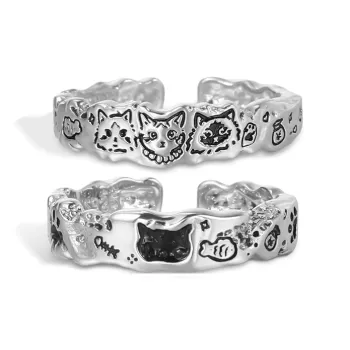 YOASOBI Copper Silver Plated Rings Unisex