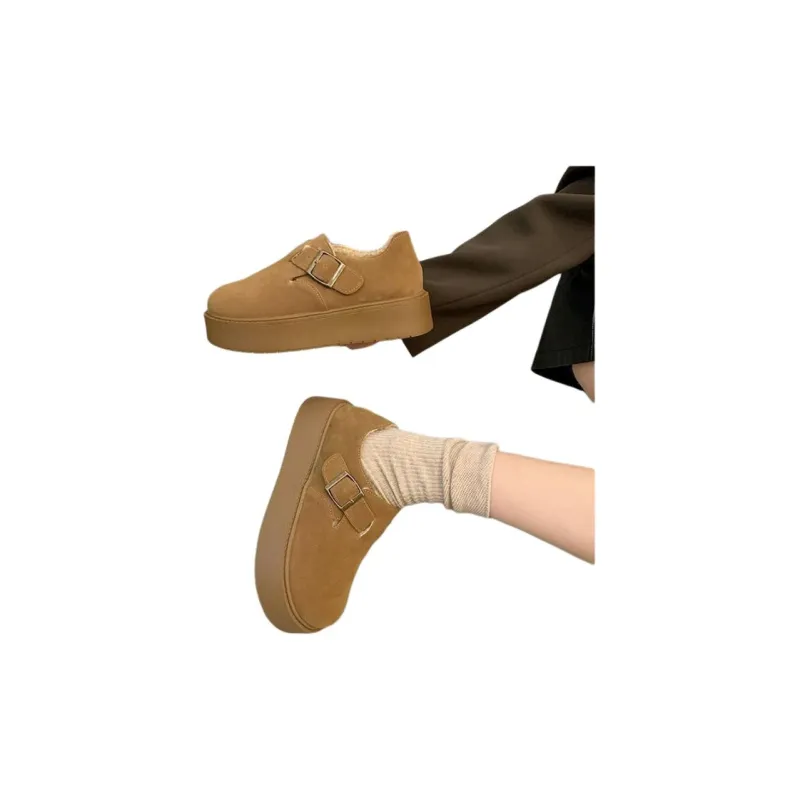 Qiao Anju Home Slippers Chestnut Antelope Brown-1