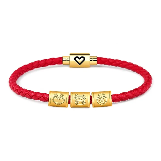 HUIYU Alloy Cow Leather Bracelets Unisex-1