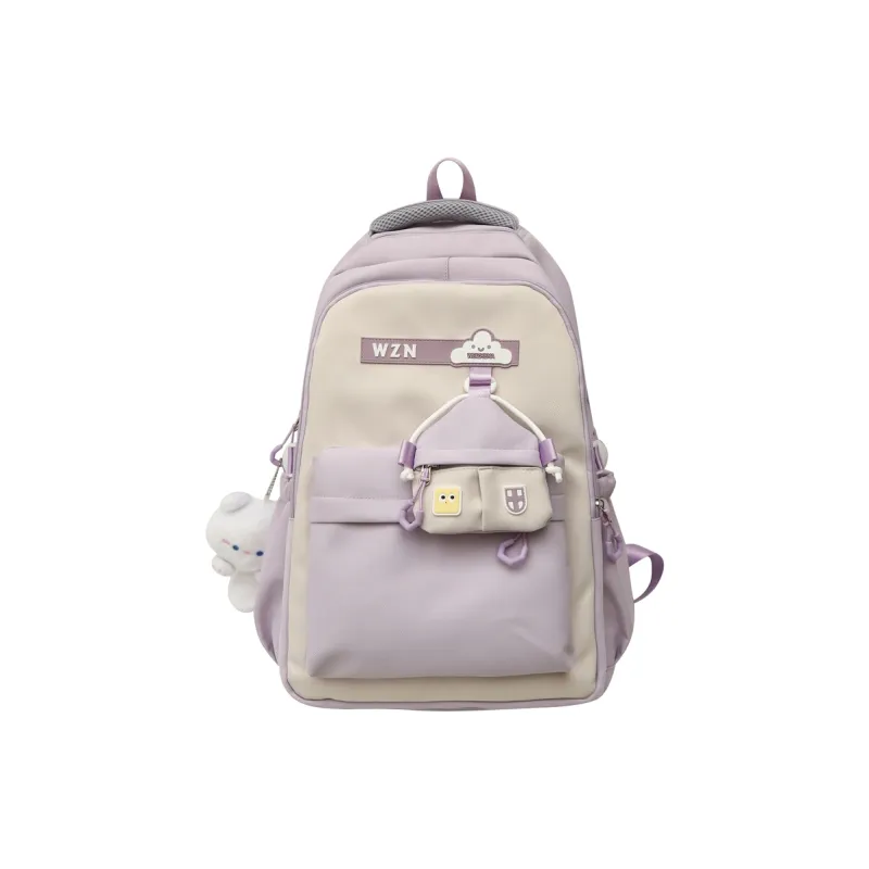 REDOO Nylon Backpack Women's Black/Red/Pink/Purple/Khaki/Orange-6