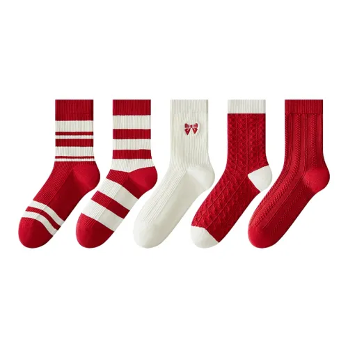 MADALLO Women's Mid Calf Socks