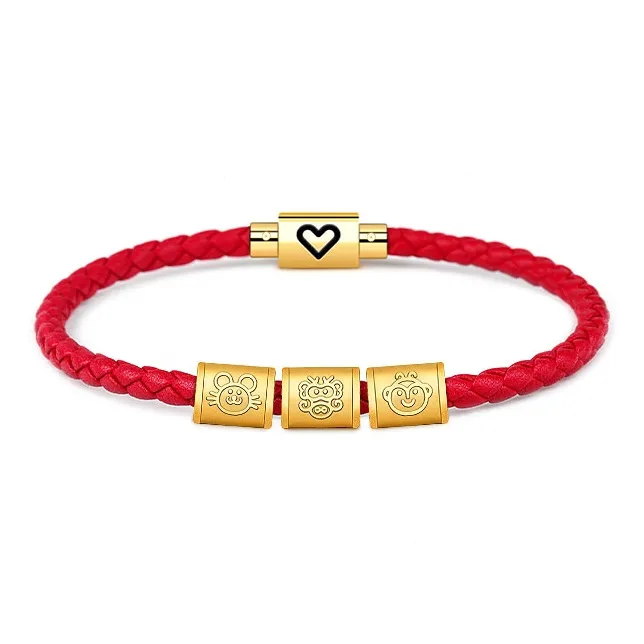 HUIYU Alloy Cow Leather Bracelets Unisex-4