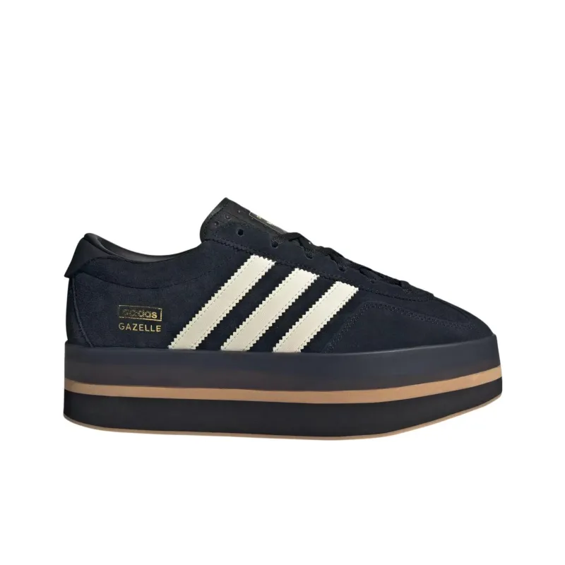 Adidas Gazelle Stack Black Cream White Women's-1