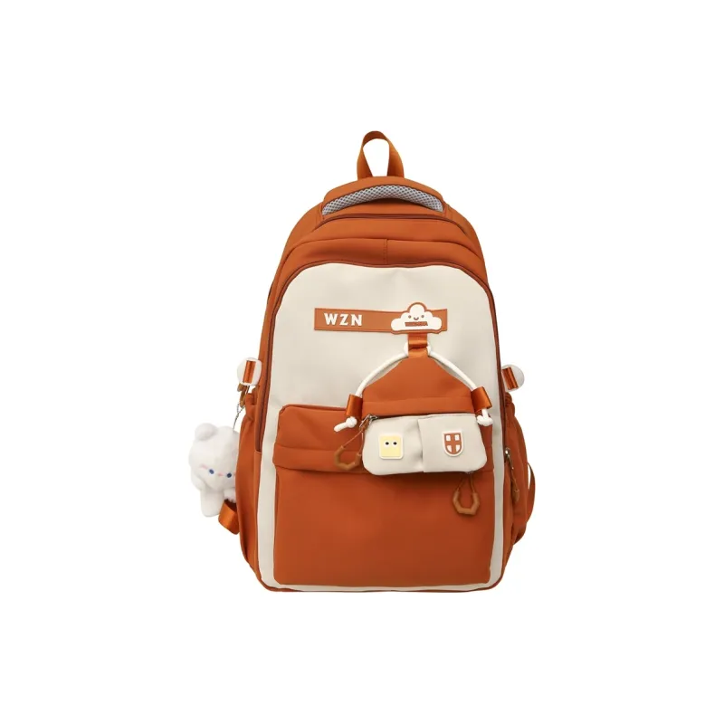 REDOO Nylon Backpack Women's Black/Red/Pink/Purple/Khaki/Orange-16