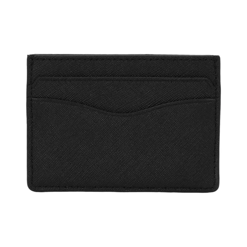 TORY BURCH Emerson Leather Card Holder Women's Black-2