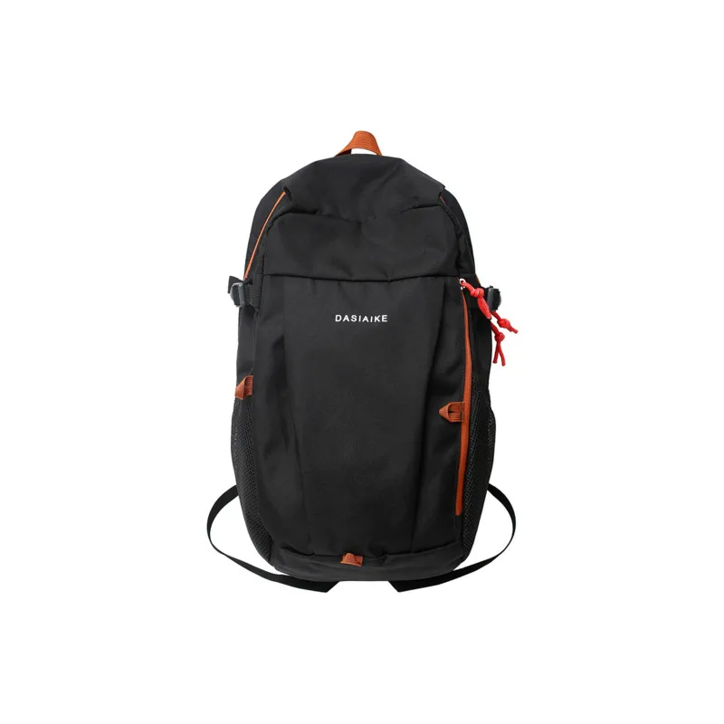 TAKI Abrasion Resistant Oxford Backpack Unisex Black/White/Orange/Blue-0