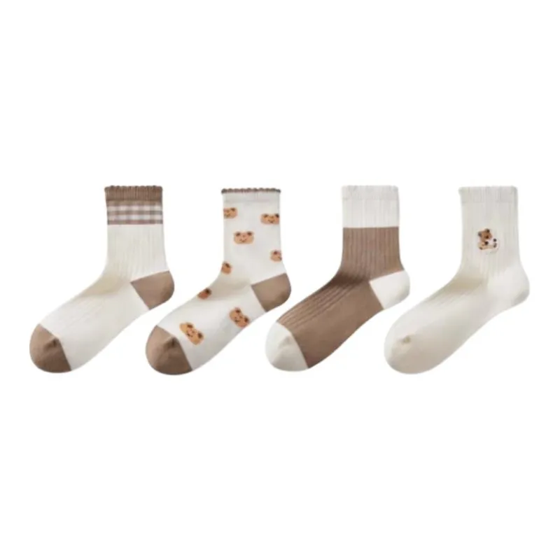 MADALLO Mid Calf Socks Women's 4 Pack-1